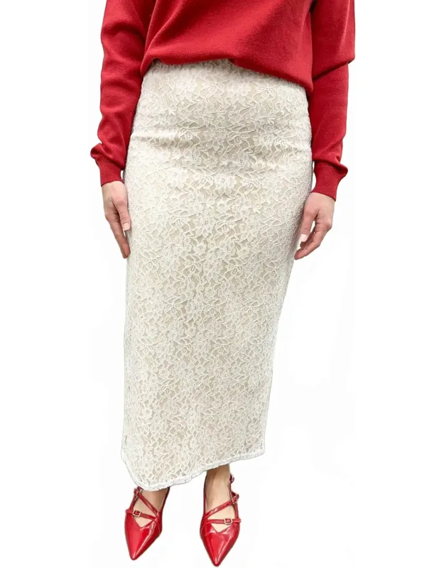 Remi Lace Midi Skirt