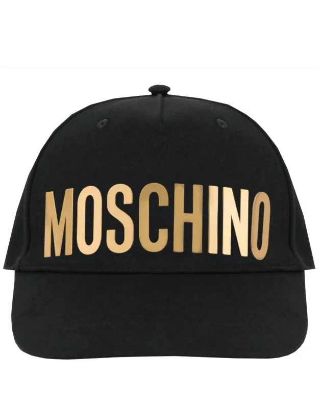 Metallic Logo Cap With Visor