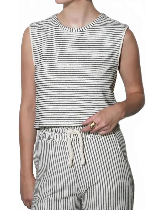 Sleeveless Knit Shell Top
