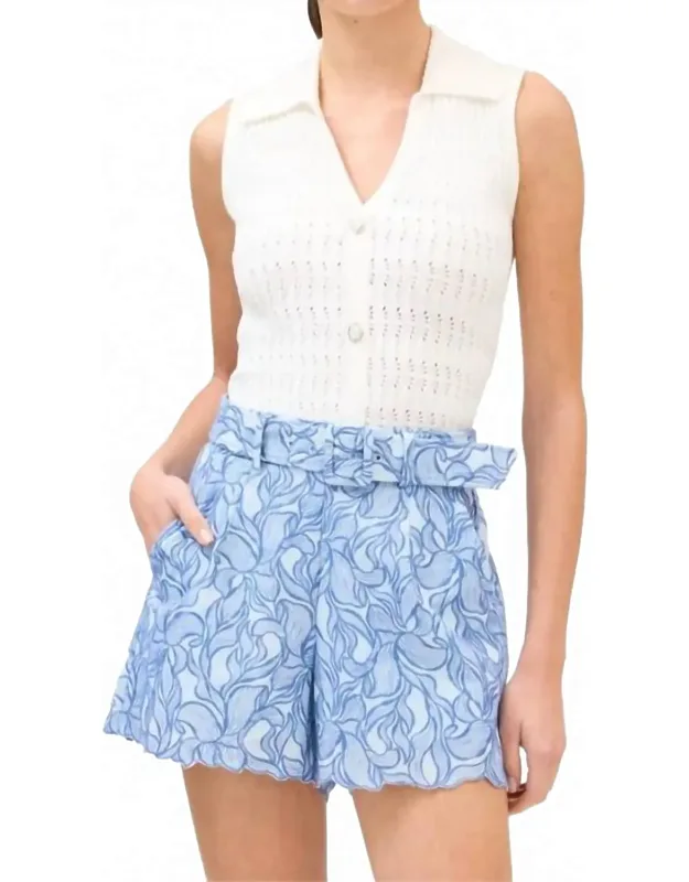 Embroidered Shorts