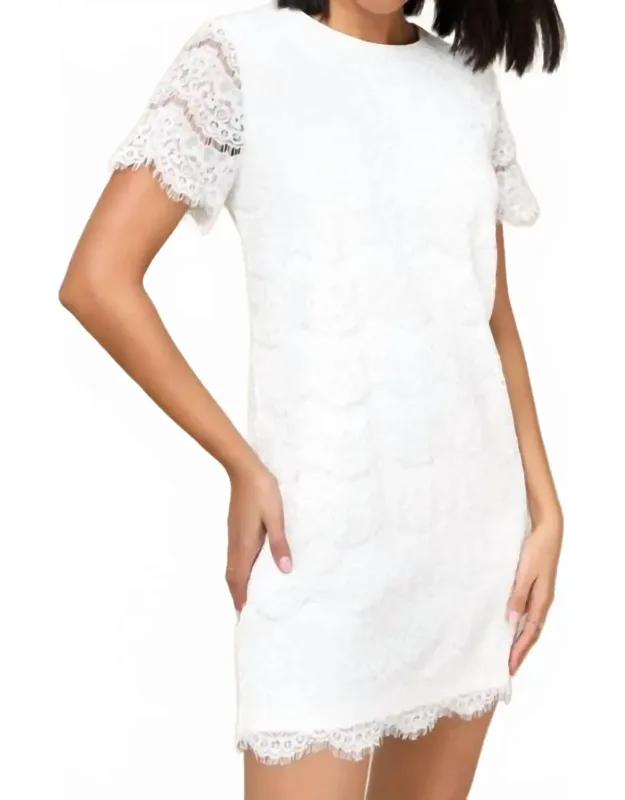 Take Me To Brunch Lace Shift Dress
