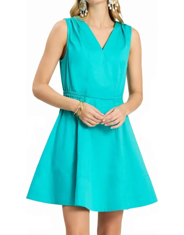 Emory Sleeveless Wrap Mini Dress