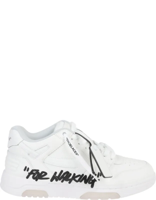 Out Of Office For Walking Graffiti Low-top Leather Sneakers