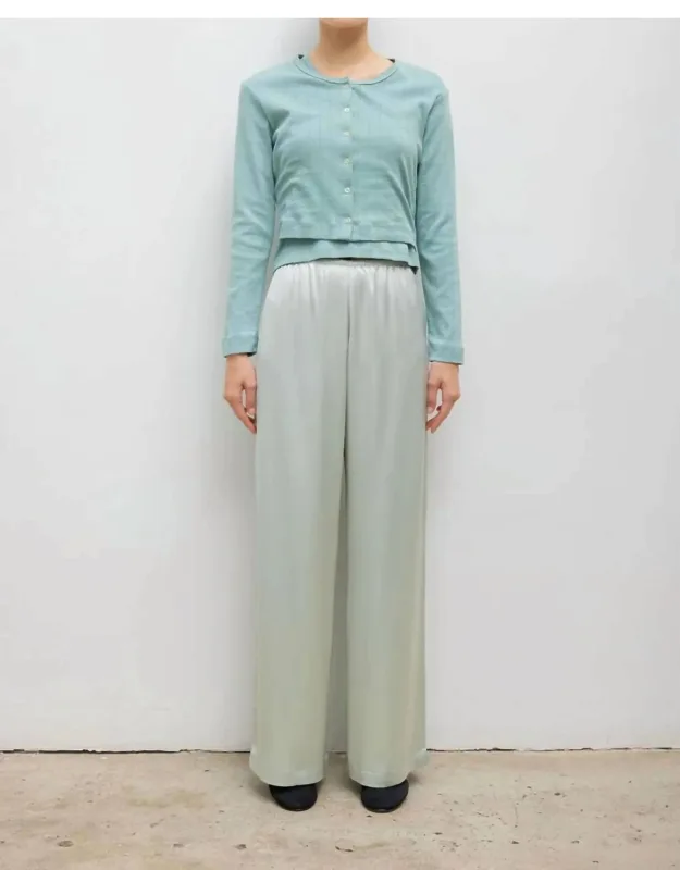 Pointelle Crop Cardigan
