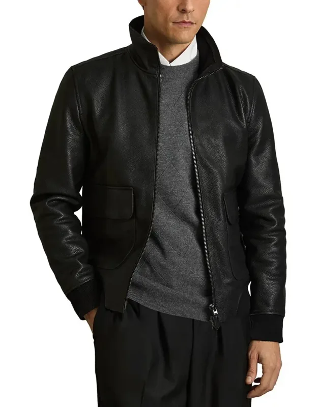 Pebble Leather Jacket