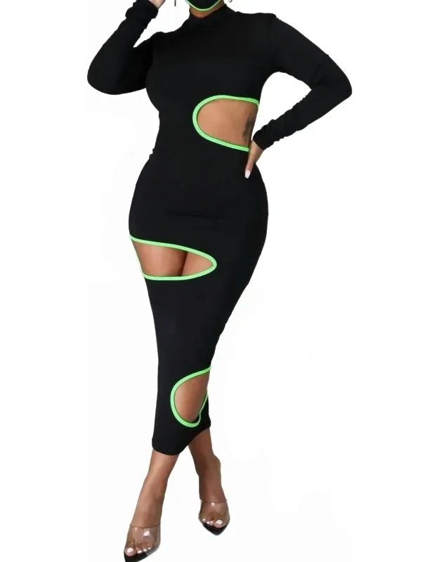 Cut Out Midi Dress