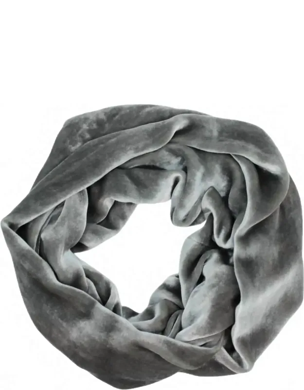 Silk Velvet Infinity Scarf