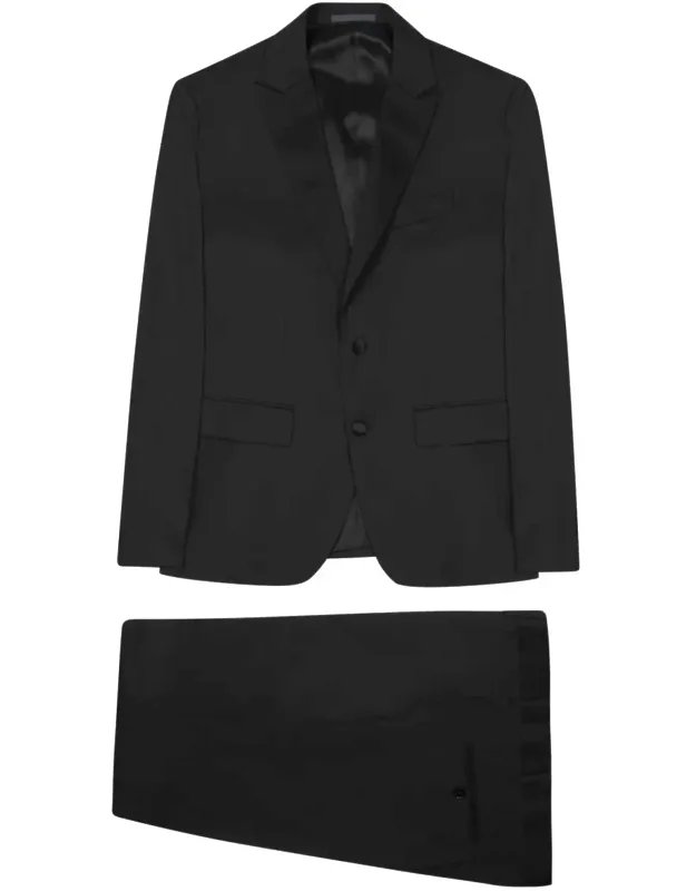 Single-breasted Tailored Tuxedo Suit