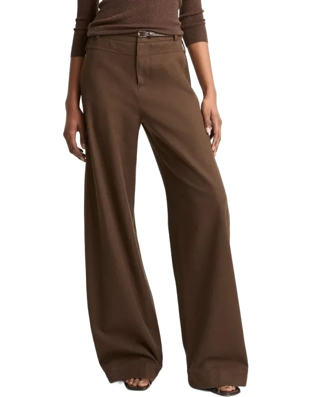 Mid Rise Utility Wide Leg Pants