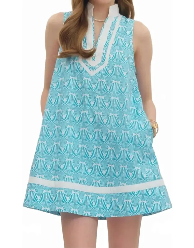 Sleeveless Shift Mini Dress