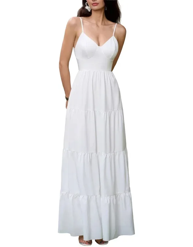 Maxi Dress - 100% Polyester, Gentle Hand Wash