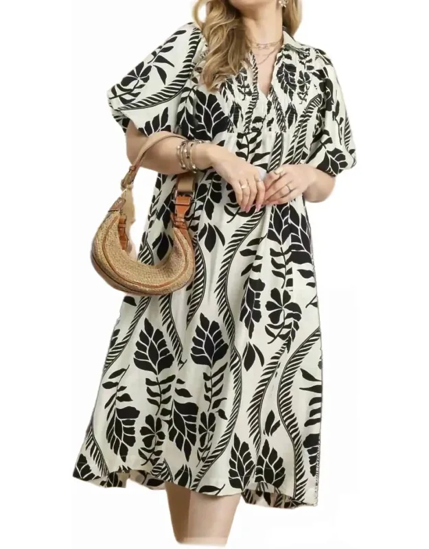 Boho Print Dress
