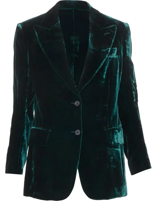 Velvet Peak Lapel Blazer