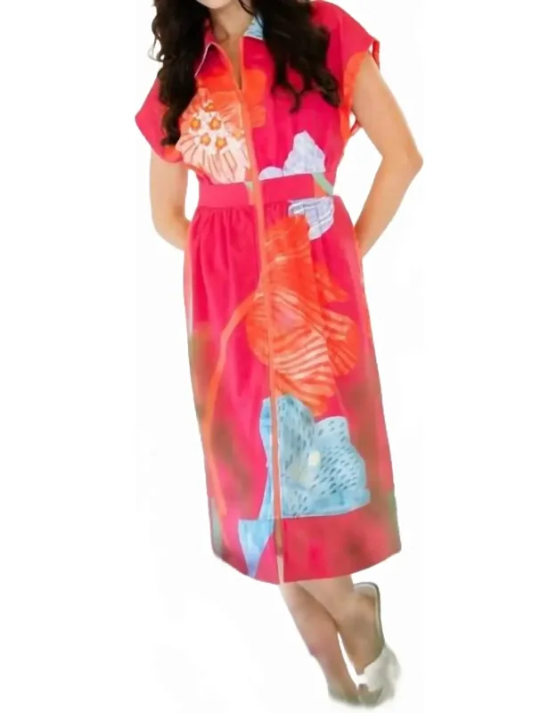 Belle Midi Dress - Effortlessly Chic Spring Print