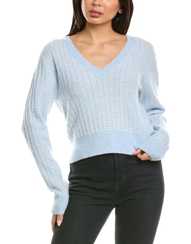 Ethereal Stitch V-neck Sweater