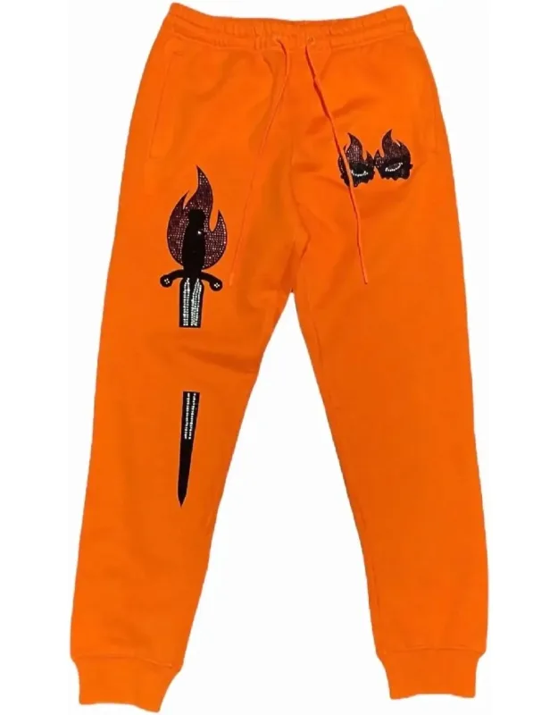 Rhinestone No Hard Feelings Sweatpants