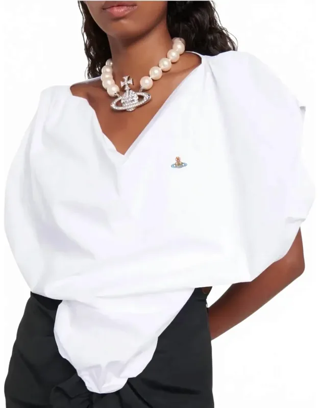 Heart Cotton Asymmetric Top