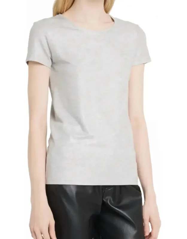 Soft Touch Metallic Crewneck Tee
