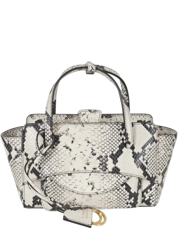 Textured Calfskin Flap Shoulder Bag