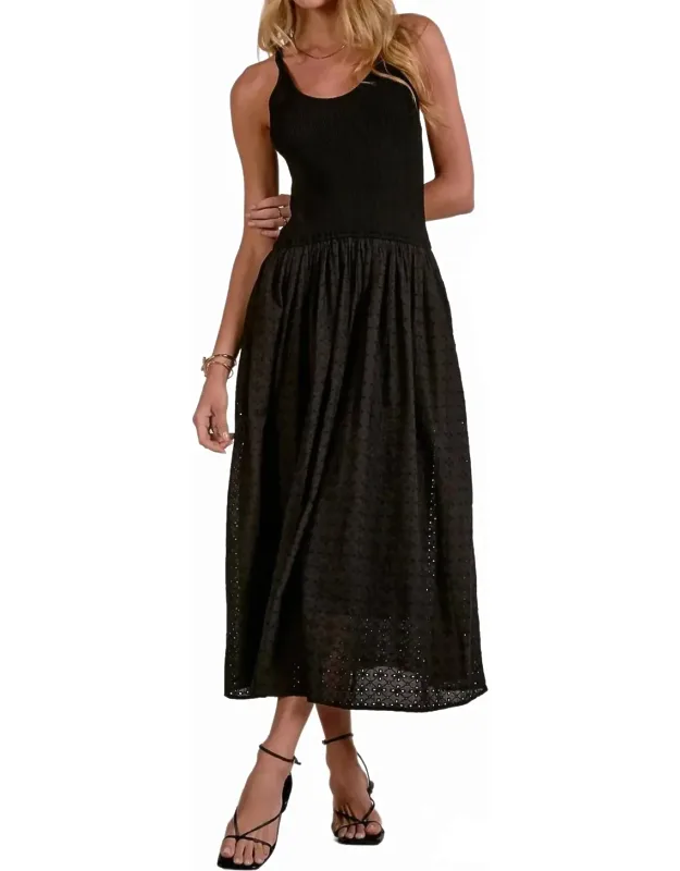 Mixed Media Maxi Dress