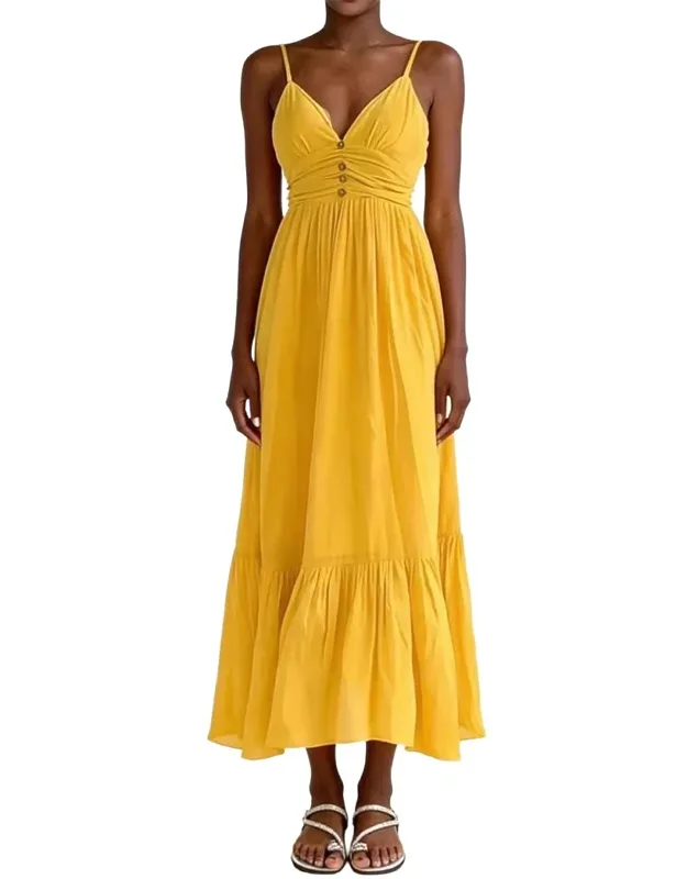 Maxi Dress - Approximately 46.1in From Shoulder To Hem