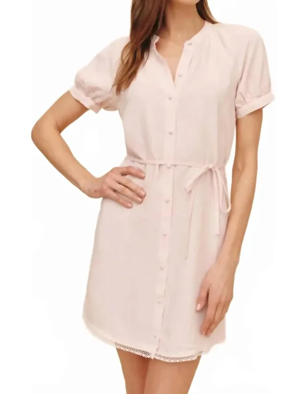 Short Sleeve Raglan Mini Dress