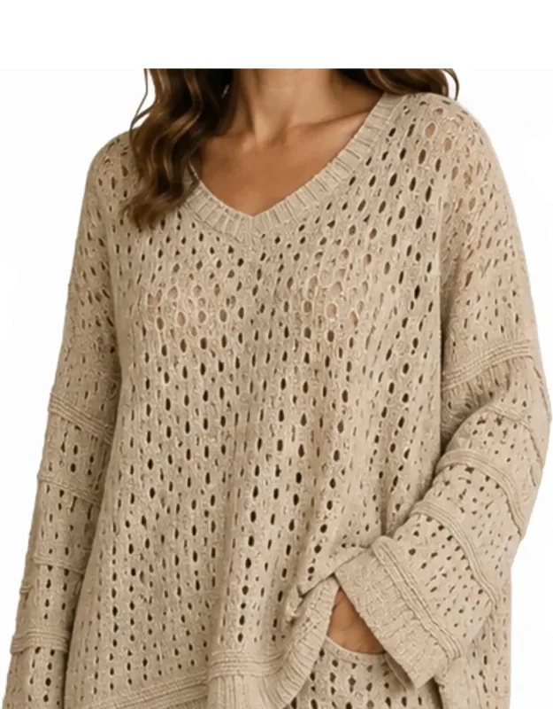V-neck Knit Sweater
