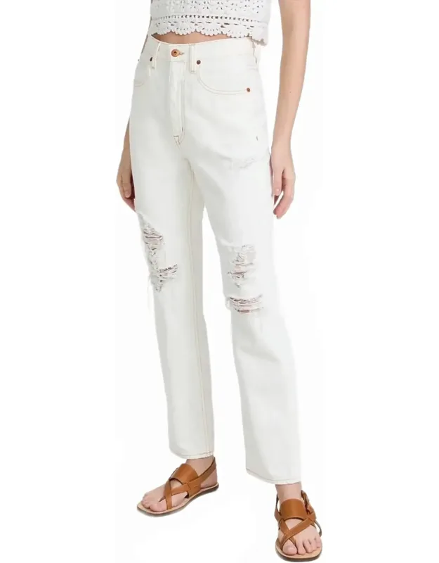 Highrise Straight Leg Jeans