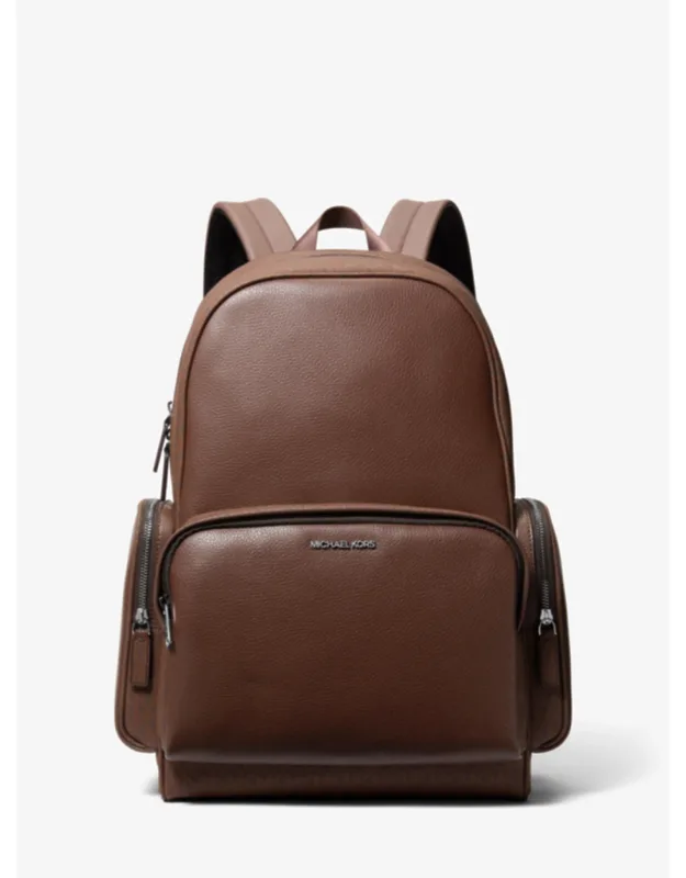Leather And Signature Logo Backpack