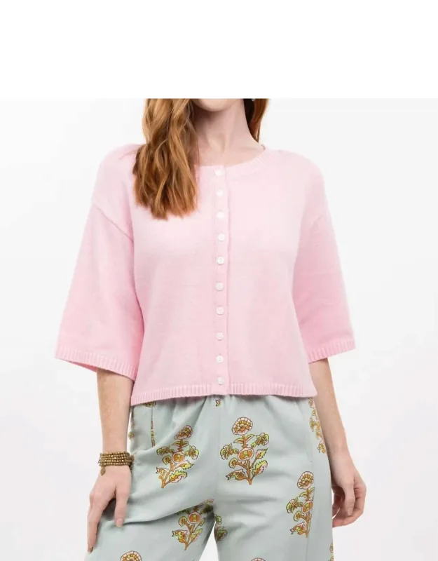 Elbow Sleeve Cardigan Sweater