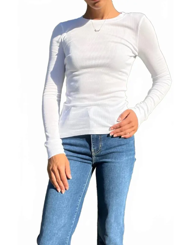 Long Sleeve Scoop Neck Tee