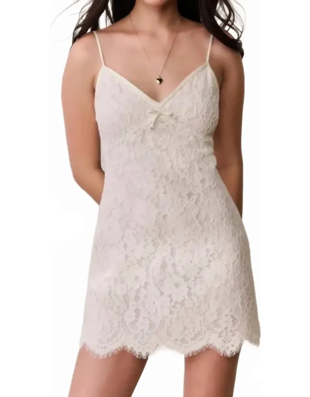 Petaline Lace Mini Dress