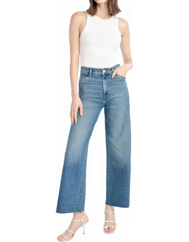 The Mischa Super High Rise Wide Leg Ankle Jeans
