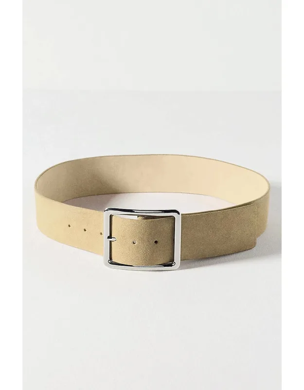 Wide Square Buckle Belt