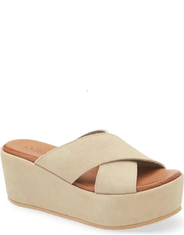 Bella Platform Wedge Slide Sandals