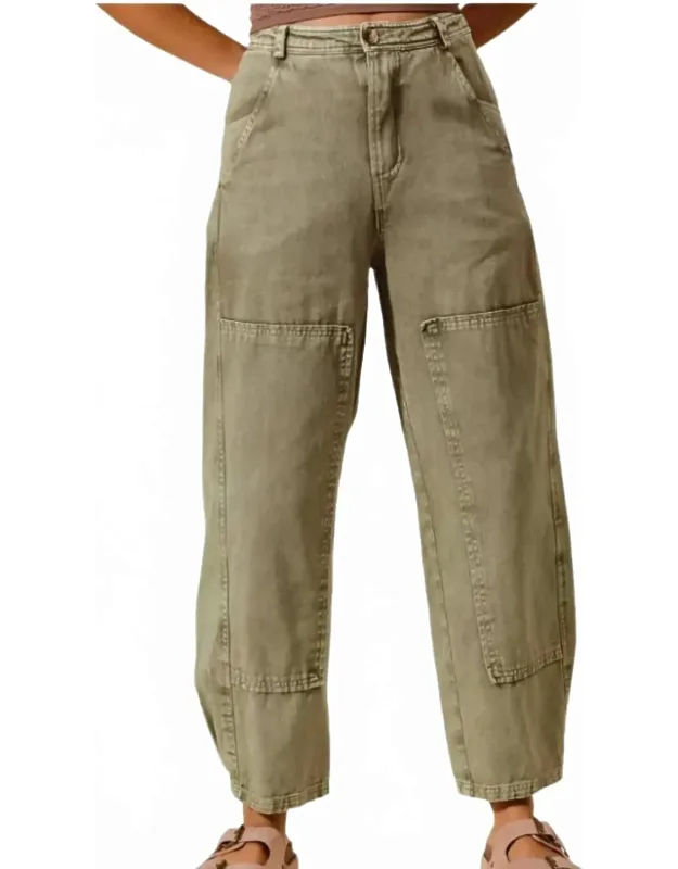 Mineral Washed Mid Rise Jeans