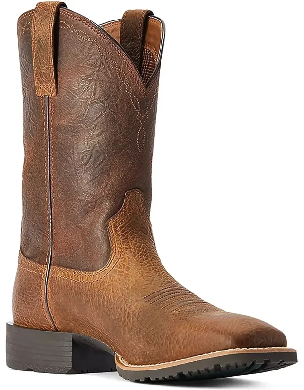 Hybrid Grit Square Toe Western Boots