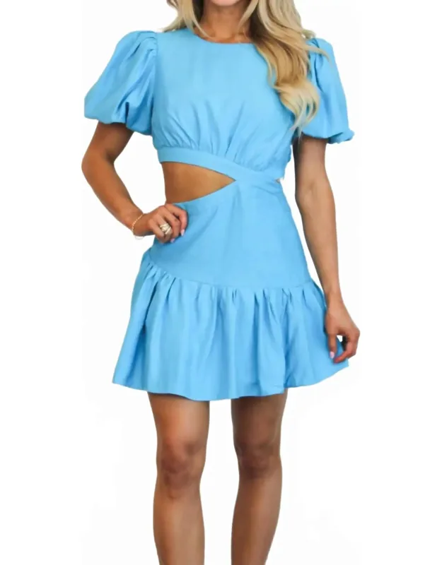 Cutout Ruffle Dress