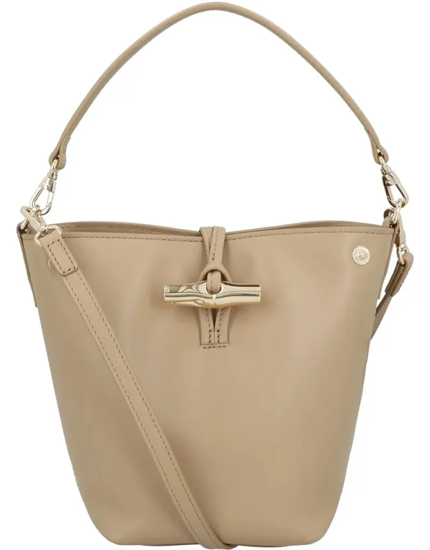 Longchamp Le Roseau Xs Bucket Bag With Bamboo Toggle Closure And Zip Pocket