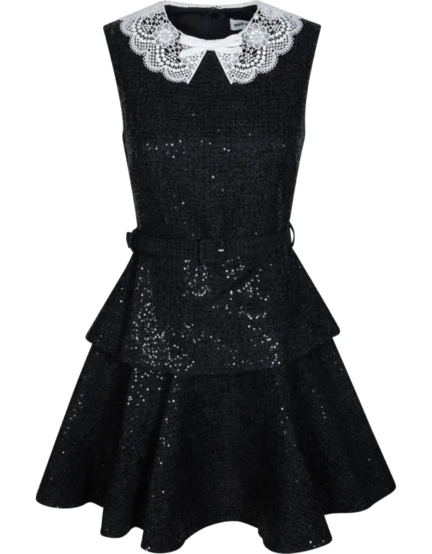 Sequin Bouclé Mini Dress