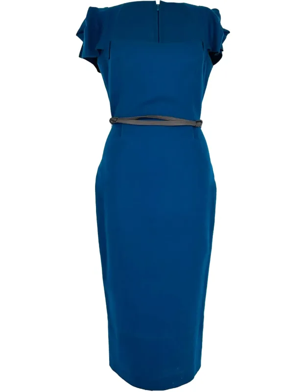 Galaxy Belted Midi Dress