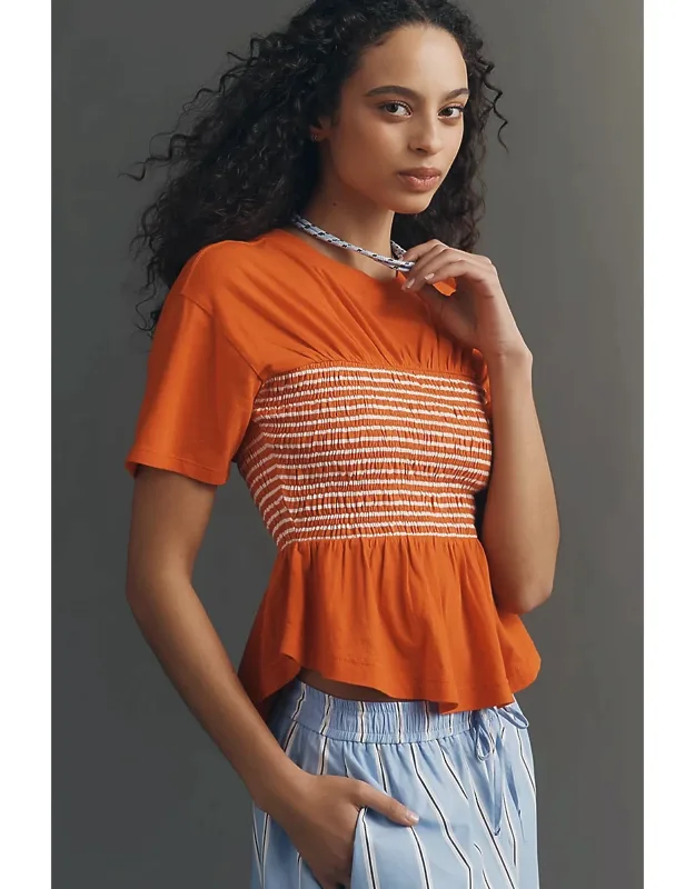 Smocked Tee