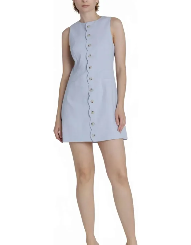 Scalloped Mini Dress