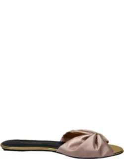 Bow Accent Slide Sandals