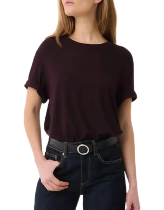 Soft Touch Short Sleeve Relaxed Crew Top