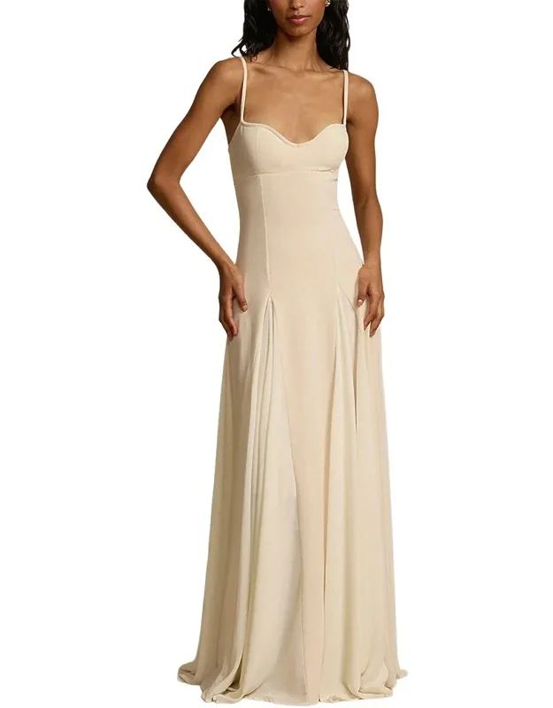 Maxi Dress - Approximately 51.2in From Shoulder To Hem, 95% Polyester, 5% Spandex