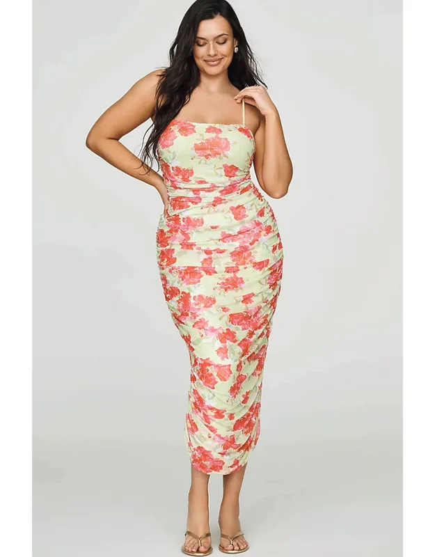 Mesh Midi Dress