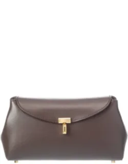 Lock Mini Leather Clutch