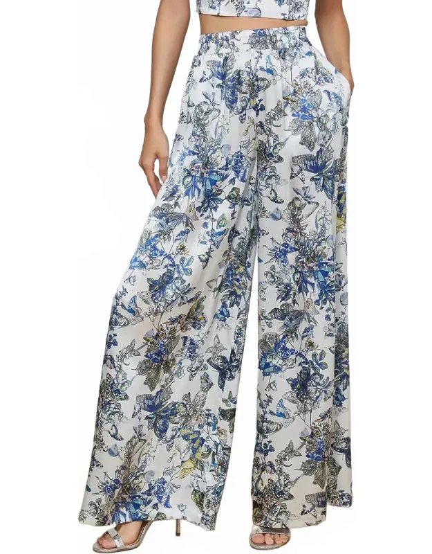 Silk Wide-leg Pants