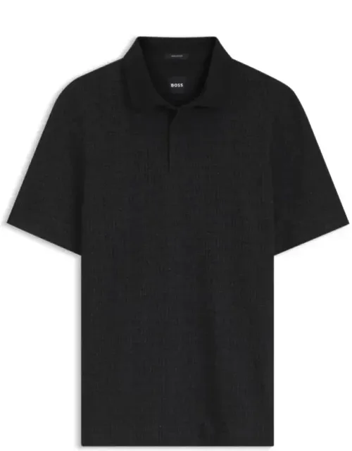 Two-tone Jacquard Polo Shirt